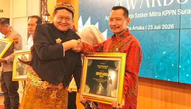 Bawaslu Sukoharjo Sabet Penghargaan Bergengsi Pengelolaan Keuangan dari KPPN Surakarta