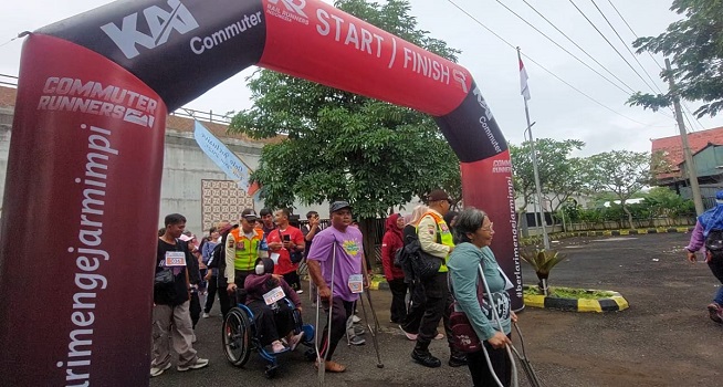 KAI Commuter Selenggarakan Fun Run Bersama Disabilitas: Lari Bersama, Bergerak Setara 