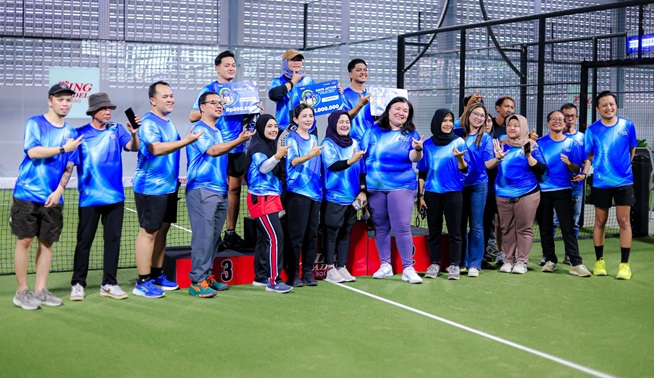 Bank Raya Kenalkan Fitur Raya Active ke Media di Solo Melalaui Fun Match Padel