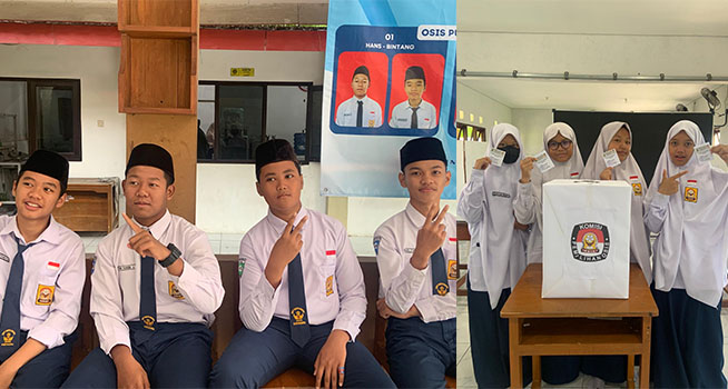 Semarak Pemilu OSIS SMP IT Taqiyya Rosyida Kartasura Periode 2025/2026