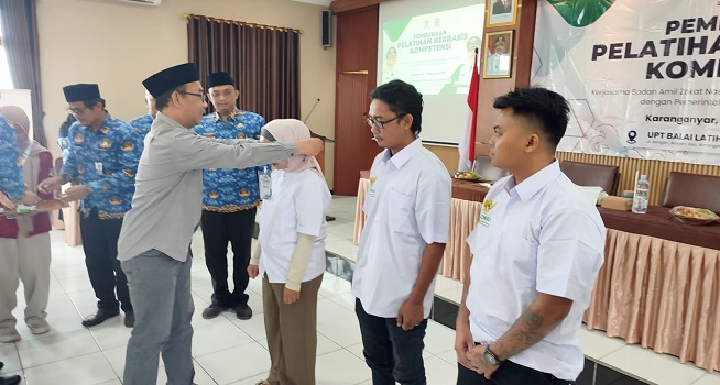 Buka Peluang Kerja dan Kemandirian Ekonomi, Baznas Karanganyar Buka Pelatihan Berbasis Kompetensi di BLK