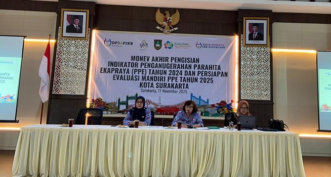 Monev Akhir Pengisian Indikator Penganugerahan Parahita Ekapraya (PPE) 2024 dan Persiapan Evaluasi Mandiri PPE 2025 Kota Solo