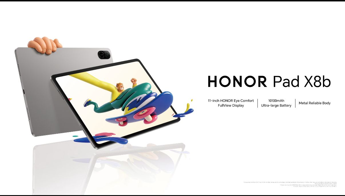 HONOR Pad X8b,  Tablet Tipis Ramah Keluarga dengan Layar Aman, Baterai Besar, HONOR Kids, dan MagicOS 10