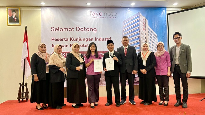 Fave Hotel Manahan Solo dan SMK Muhammadiyah 2 Yogyakarta Jalin Kerja Sama untuk Cetak SDM Perhotelan Unggul