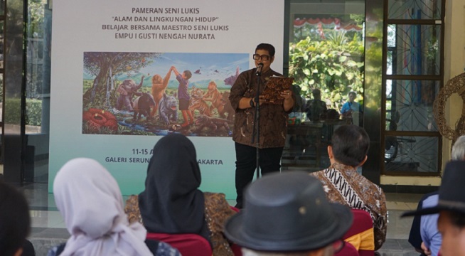 Pameran Seni Lukis Belajar Bersama Maestro Dibuka di FSRD ISI Surakarta