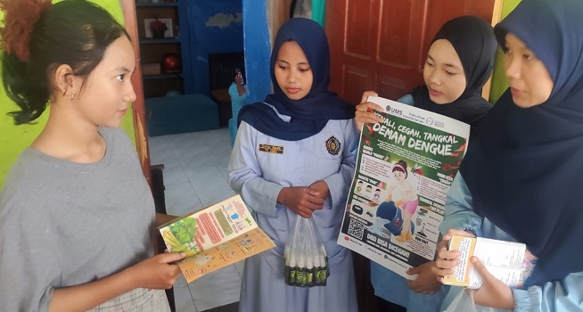 Kasus Demam Berdarah Tinggi, Puskesmas Sukoharjo Ajak Mahasiswa Kedokteran Edukasi Warga