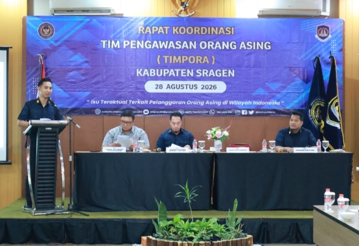 TIMPORA Sragen Perkuat Pengawasan Orang Asing, Dorong Sinergi Data dan Koordinasi Lintas Instansi