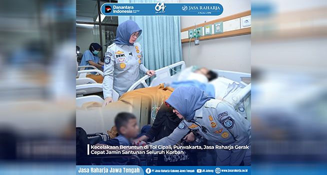 Kecelakaan Beruntun di Tol Cipali Purwakarta, Jasa Raharja Gerak Cepat Jamin Santunan Seluruh Korban