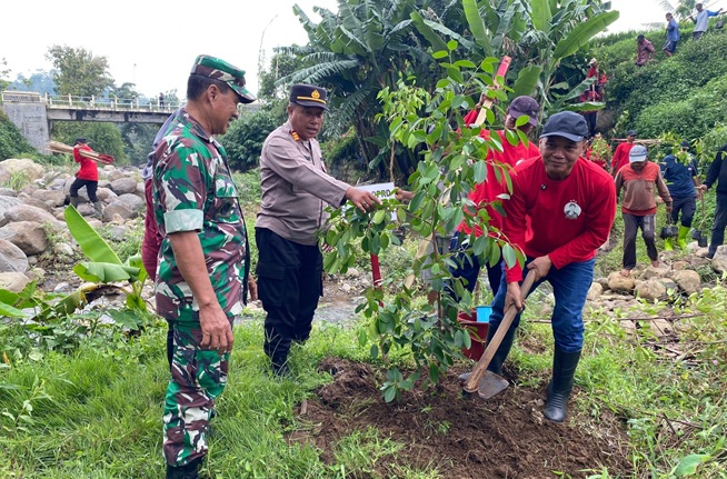 Jelang Bulan Bung Karno, Sumanto Gerakkan Warga Tanam Pohon di Lereng Gunung Lawu
