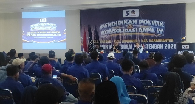 Panaskan Mesin, Partai Nasdem Gelar Pendidikan Politik dan Konsolidasi untuk Kader di Dapil IV