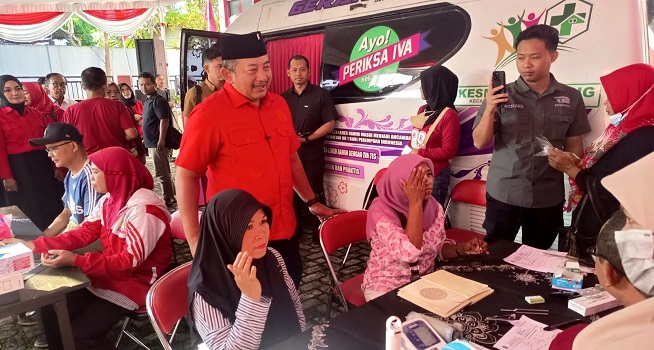 DPC PDI Perjuangan Karanganyar Luncurkan Program Baksos Cek Kesehatan Gratis dan Dapur Marhaen