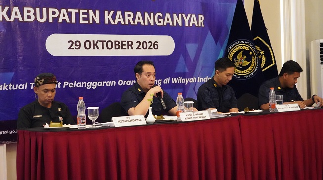 Kantor Imigrasi Surakarta Gelar Rapat TIMPORA Kabupaten Karanganyar, Perkuat Sinergi Pengawasan Orang Asing