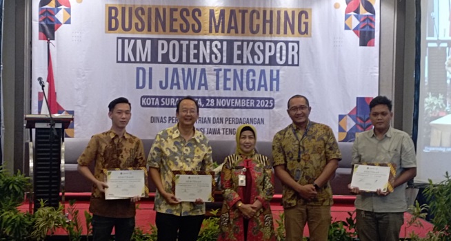 Disperindag Jateng Gelar Business Matching IKM, Dorong Produk Lokal Tembus Pasar Ekspor