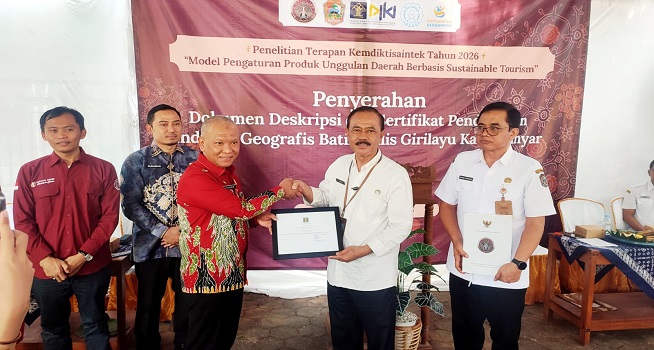Perlindungan Kekayaan Intelektual: Batik Tulis Girilayu Matesih Resmi Kantongi Sertifikat Indikasi Geografis